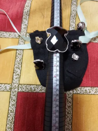 Anillo y pendientes Tous plata negro