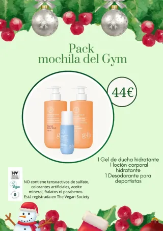 Pack Gym GH - Gel Ducha, Loción, Desodorante