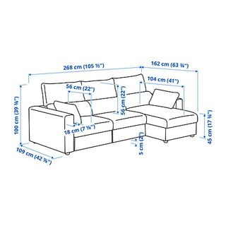 Sofá IKEA ESKILSTUNA 3 plazas Beige