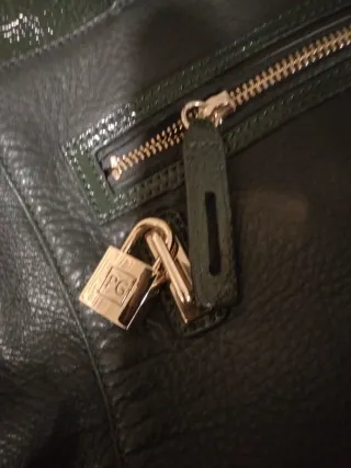 Bolso Piel  y charol de Purificación García ,