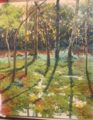 Ramon Pujol Óleo Lienzo Paisaje 61x50