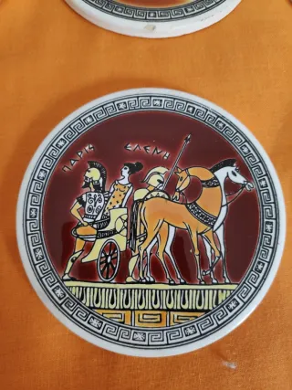 Conjunto 6 Posavasos Vintage Griegos