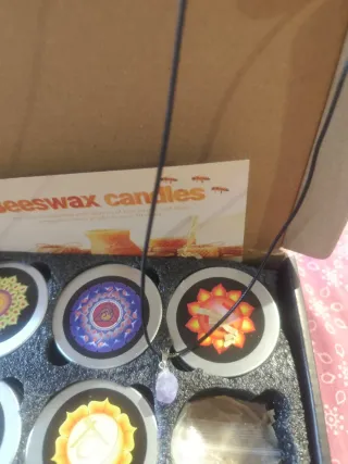 Candele aromatiche Yoga chakras set 8 unità