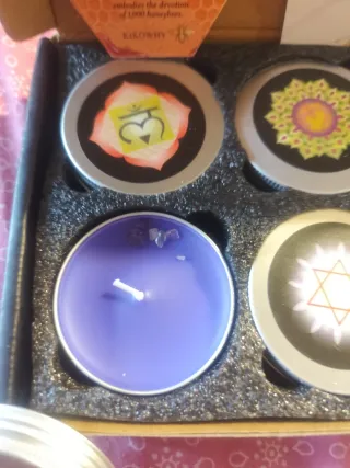 Candele aromatiche Yoga chakras set 8 unità