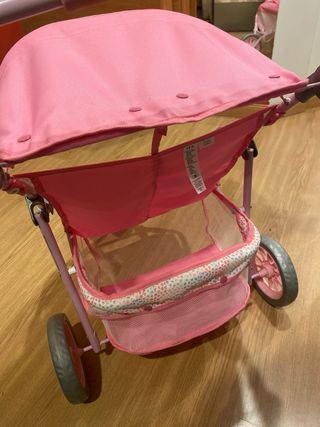 Carrito de juguete gemelos rosa