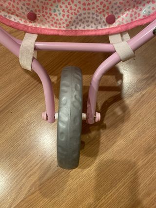 Carrito de juguete gemelos rosa