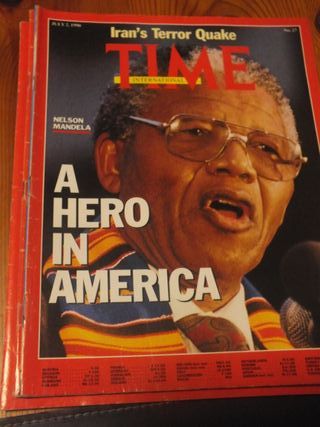 REVISTA TIME. LOTE DE 13 EJEMPLARES, 3 MESES. 1990