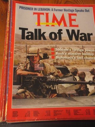 REVISTA TIME. LOTE DE 13 EJEMPLARES, 3 MESES. 1990