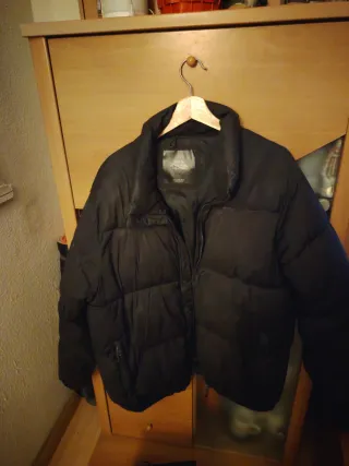 Chaqueta acolchada Bershka negra XL