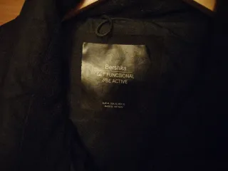 Chaqueta acolchada Bershka negra XL