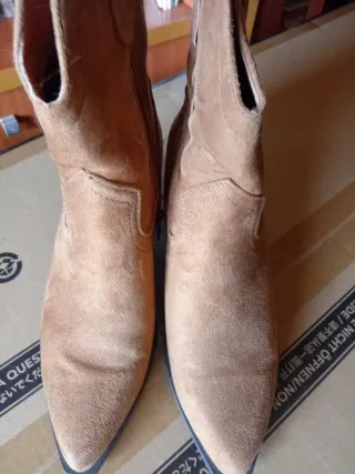 Botines Beige/Marrón Talla 39