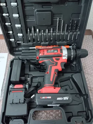 TALADRO ATORNILLADOR MULTIFUNCIONAL 2 BATERÍAS.