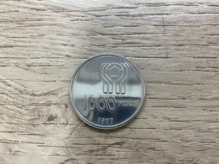 3 Monedas Argentinas Plata 1977 (Mundial 1978)