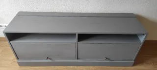 Mueble TV Ikea Havsta Gris