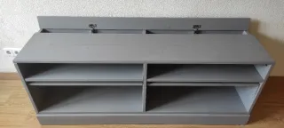 Mueble TV Ikea Havsta Gris