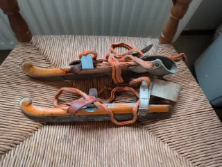 Par Patines Hielo Antiguos Vintage