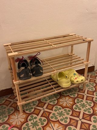 Zapatero de madera Leroy Merlin