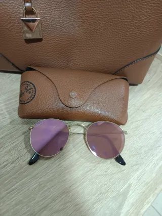 Gafas Ray-Ban Redondas Doradas Rosadas