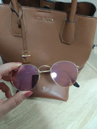 Gafas Ray-Ban Redondas Doradas Rosadas