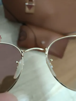 Gafas Ray-Ban Redondas Doradas Rosadas