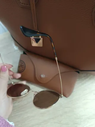 Gafas Ray-Ban Redondas Doradas Rosadas