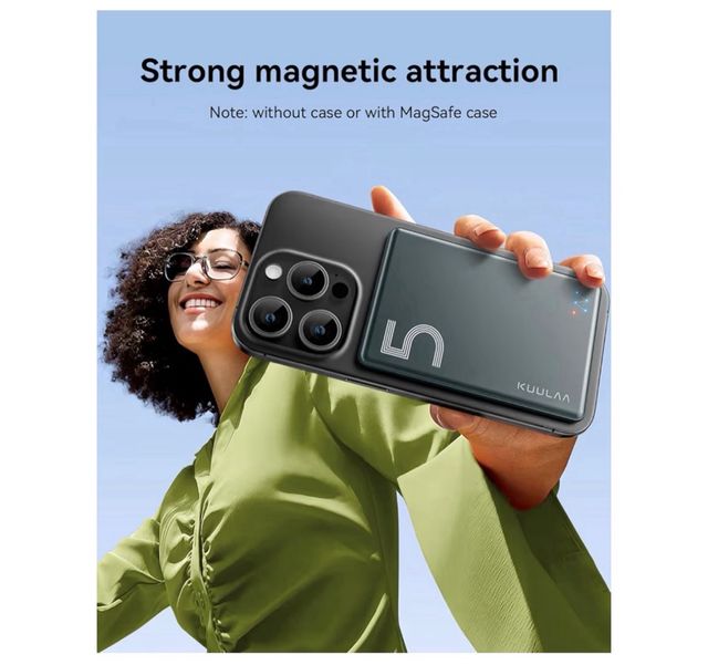 Batería Externa Kuulaa Magnética 5000mAh