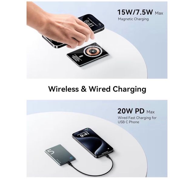 Batería Externa Kuulaa Magnética 5000mAh