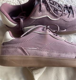Zapatillas Zara combinadas rosa y beige