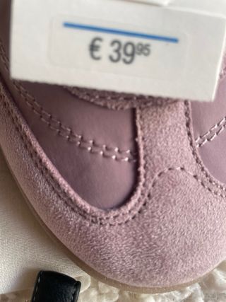 Zapatillas Zara combinadas rosa y beige