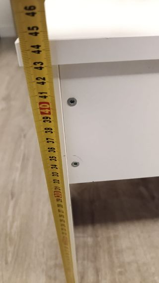 Mesa centro elevable blanca madera