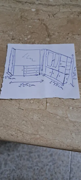 Mueble de comedor rinconero .Regalo las lamparas