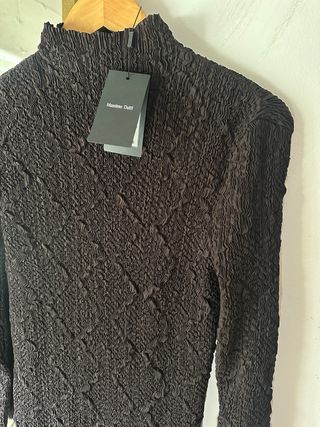 Vestido Massimo Dutti Castanho