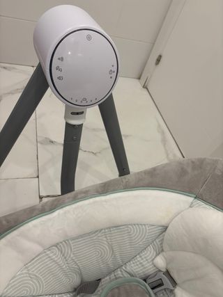 Silla Eléctrica para Bebé Gris y Blanca
