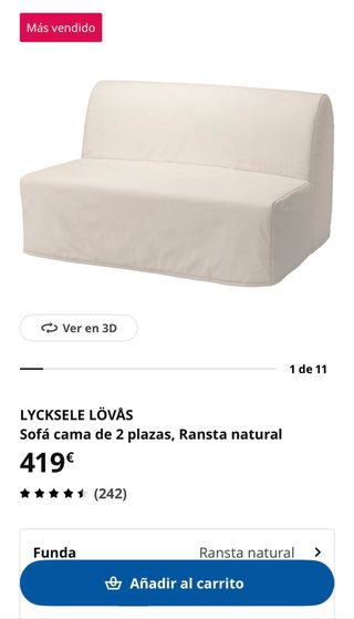 Sofá Cama Ikea Beige