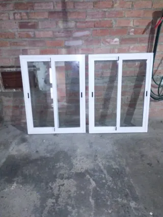 2 Ventanas correderas blancas Climalit