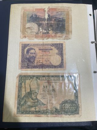 Billetes antiguos españoles