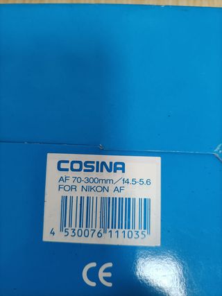 Objetivo Cosina 70-300mm para Nikon