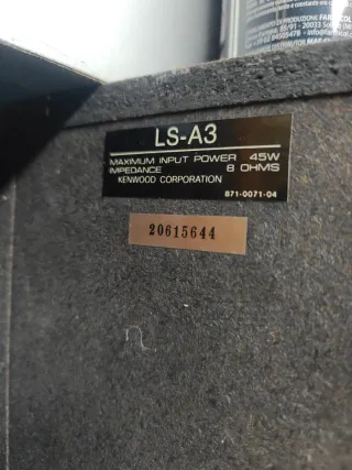 Pareja Altavoces Kenwood Negros