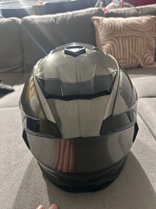 Casco Moto Integral LS2 Breaker Negro/Plata