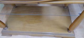 Consola de madera maciza estilo clásico