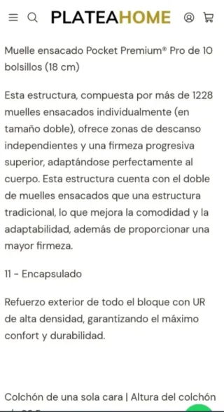 200x200 Signatur Colchon Flex MOLAFLEX 2x2 MUELLES