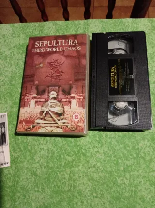 VHS Sepultura Third World Chaos Coleccionista