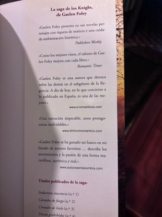 Novela romántica Enamorada del diablo