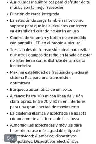 Auriculares inalámbricos . Escucho ofertas