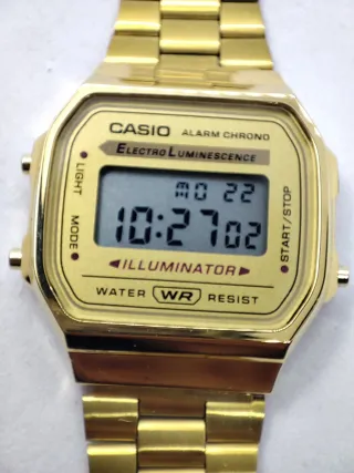 Reloj Casio A168 Dorado