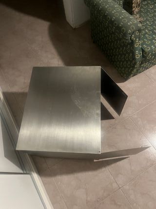 Cajón de acero inoxidable gris