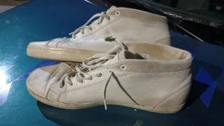 Scarpe Lacoste Mid Top Beige/Bianche Tg 46