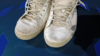 Scarpe Lacoste Mid Top Beige/Bianche Tg 46