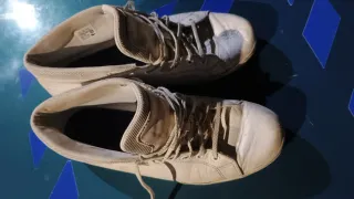 Scarpe Lacoste Mid Top Beige/Bianche Tg 46