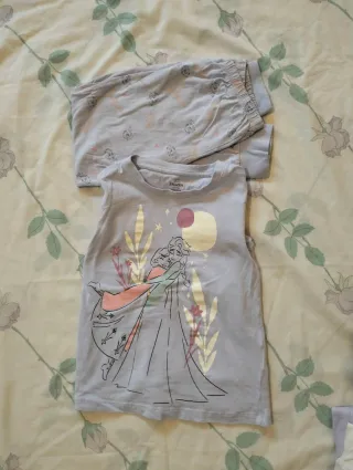 3 Pijamas Niña Frozen y Flores